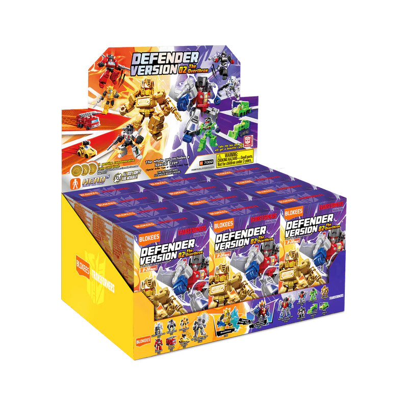 Blokees: Transformers - Defender Version 02 (The Overthrow) Sealed Box 12-Pk 71302/53022 LOW STOCK