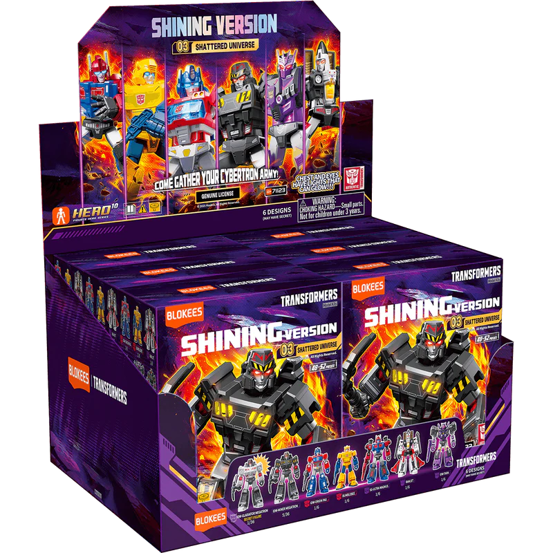 Blokees: Transformers - Shining Version 03 (Shattered Universe) Sealed Box 6-Pack (71123/53024)
