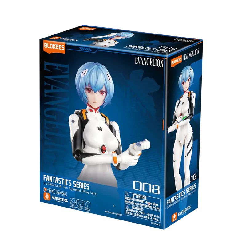 Blokees: Neon Genesis Evangelion Fantastics Series 008 Rei Ayanami (Plug Suit) Model Kit 73562/53151 LOW STOCK