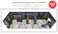 Extreme-Sets Vintage Backstage Pop-Up Diorama 1:18 (for 3.75 inch scale action figures) Playset LOW STOCK