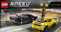 LEGO Speed Champions - 2018 Dodge Challenger SRT Demon and 1970 Dodge Charger R/T (75893) RETIRED Building Toy LAST ONE!