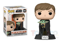 Funko Pop! Star Wars #482 - The Mandalorian - Luke Skywalker (with Grogu) Vinyl Figure