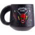Paladone - Netflix: Stranger Things - Hellfire Club Demon Embossed 13 oz. Black Coffee Mug & Sticker LOW STOCK