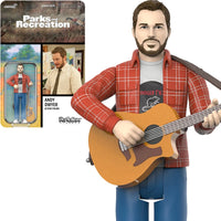 Super7 ReAction Figures - Parks and Recreation - Andy Dwyer (Mouserat) Action Figure (82376) LOW STOCK
