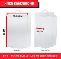 EVORETRO Action Figure Protector Collector Case - 3.75 Inch Scale - 1-Pack