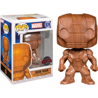 Funko Pop! Marvel #674 - Iron Man (Wood Finish) Exclusive Vinyl Figure LAST ONE!