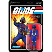 Super7 ReAction Figures - G.I. Joe Wave 1 - Cobra Trooper Infantry Y-Back (Brown) LOW STOCK