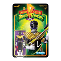 Super7 ReAction Figures - Mighty Morphin Power Rangers: Wave 4 - Black Ranger, Dragon Shield (82030) LOW STOCK