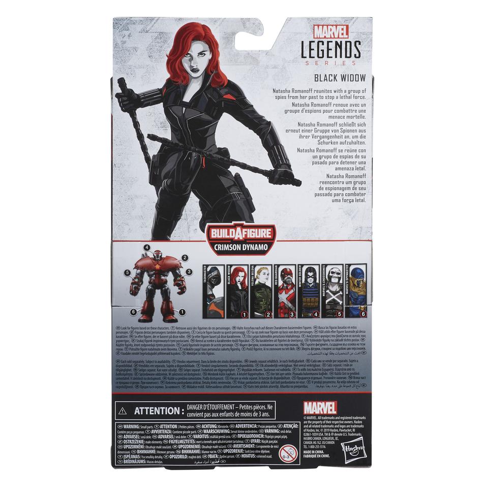Marvel Legends - Crimson Dynamo BAF - Black Widow - Black Widow Action Figure (E8767)