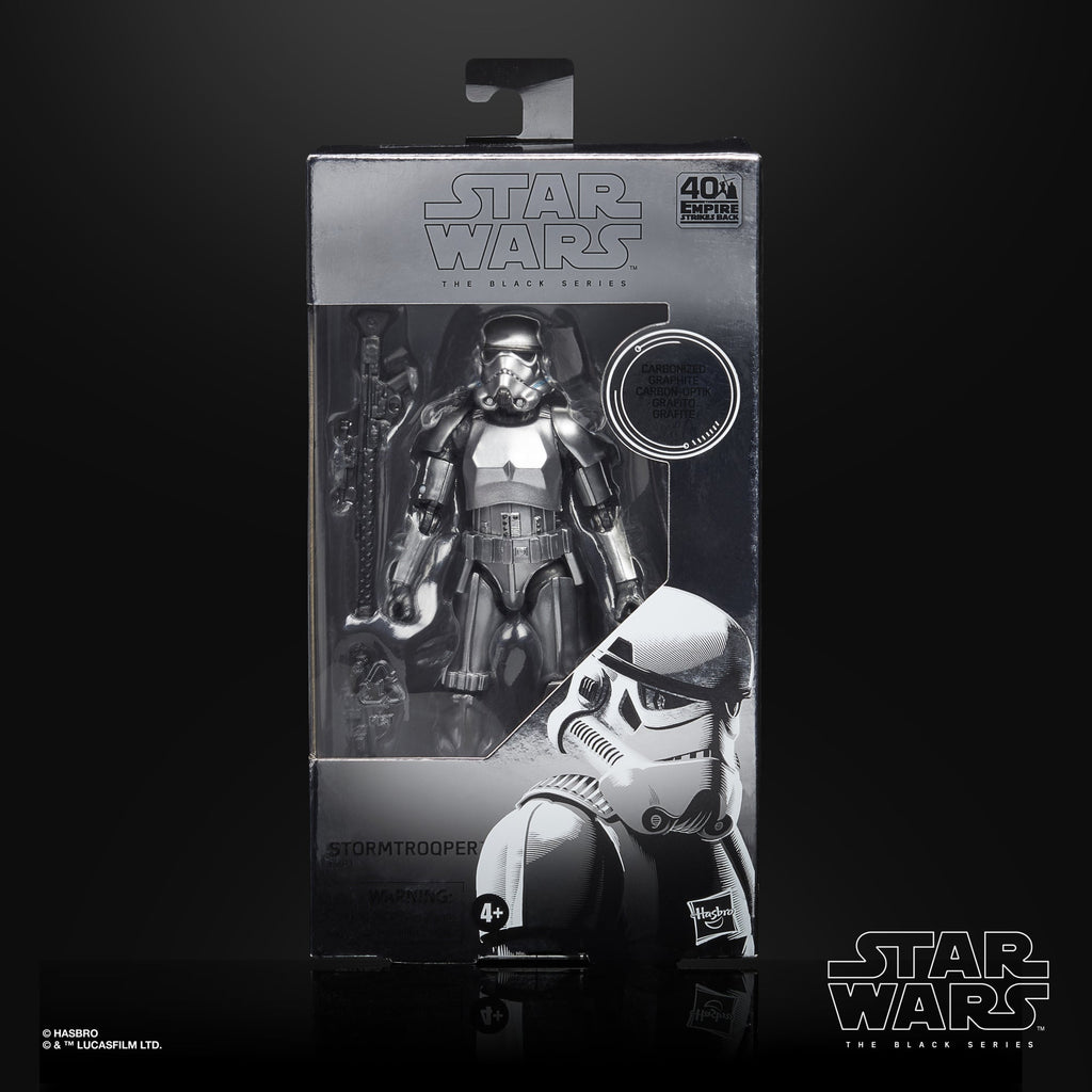 Star Wars - Black Series - Empire Strikes Back 40th - Carbonized Stormtrooper Action Figure (E9923)