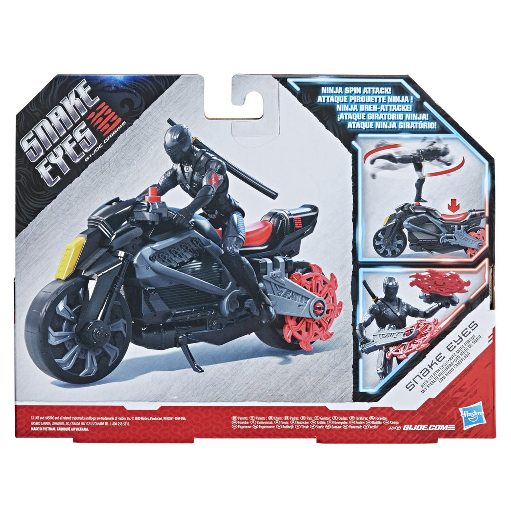 Snake Eyes: G.I. Joe Origins - Snake Eyes (with Stealth Cycle) Action Figure (F0145)