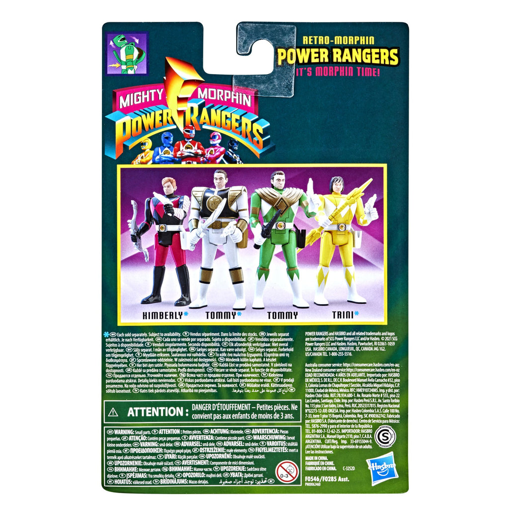 Mighty Morphin Power Rangers - Retro-Morphin Power Rangers - Green Ranger Tommy Action Figure (F0546) LAST ONE!