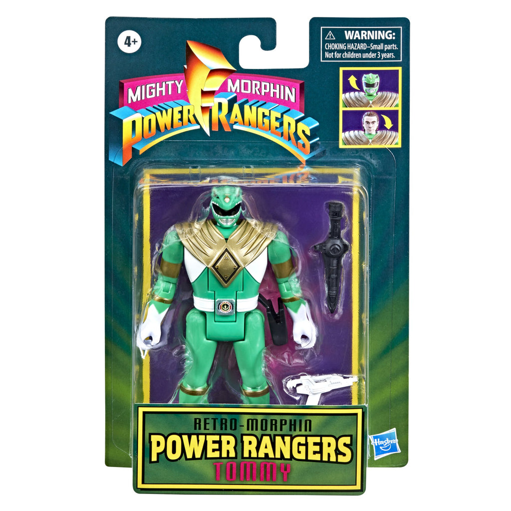 Mighty Morphin Power Rangers - Retro-Morphin Power Rangers - Green Ranger Tommy Action Figure (F0546) LAST ONE!