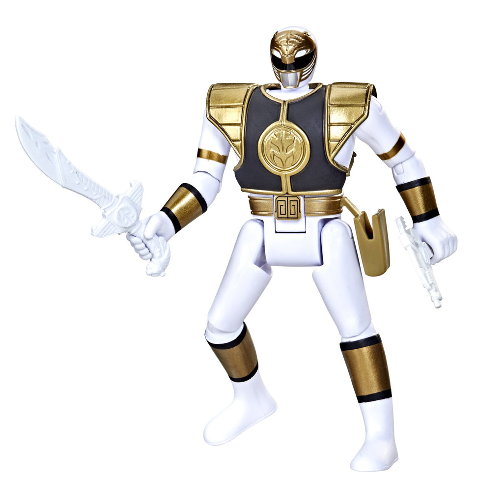 Mighty Morphin Power Rangers - Retro-Morphin Power Rangers - White Ranger Tommy Action Figure (F0547) LOW STOCK