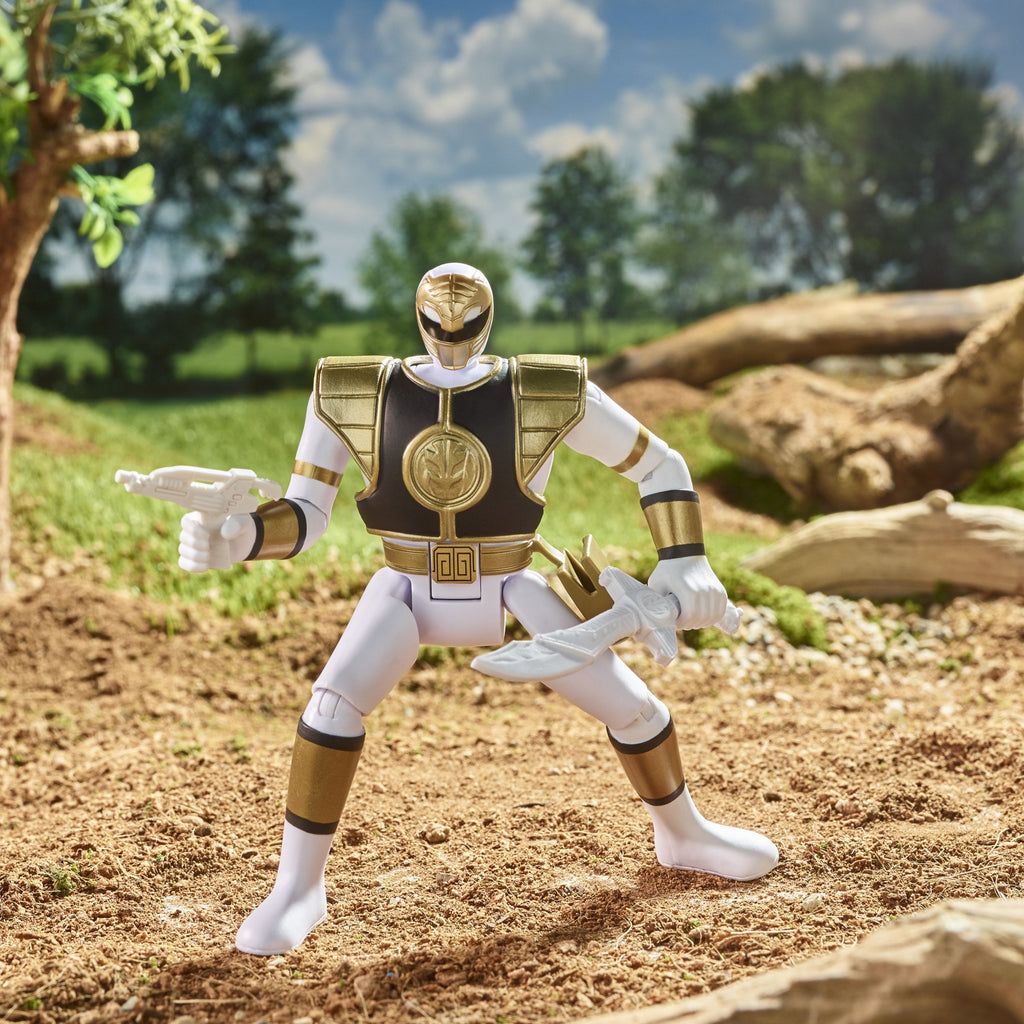 Mighty Morphin Power Rangers - Retro-Morphin Power Rangers - White Ranger Tommy Action Figure (F0547) LOW STOCK