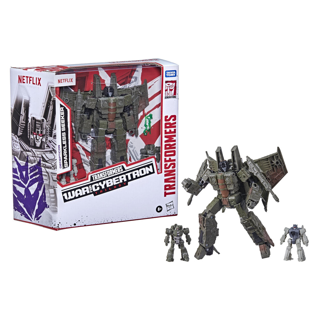 Transformers - War for Cybertron Trilogy Netflix - Decepticon Sparkless Seeker Battle Pack 3 Figures (F0975) LOW STOCK