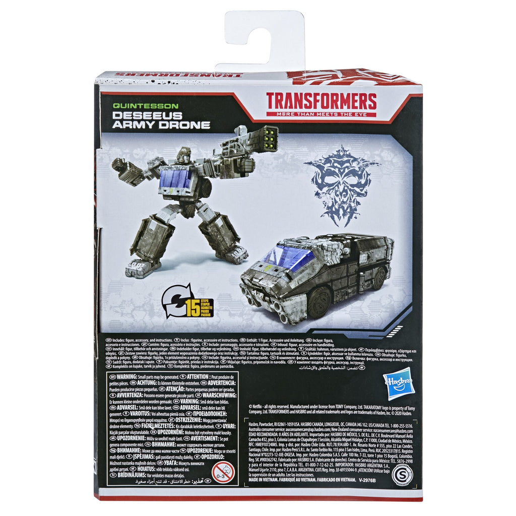 Transformers War for Cybertron Trilogy Netflix Series: Quintesson Deseeus Army Drone Figure (F0988)