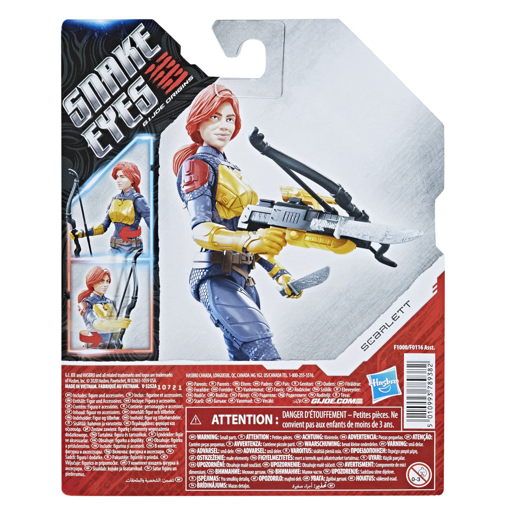 Snake Eyes: G.I. Joe Origins - Scarlett Action Figure (F1000)