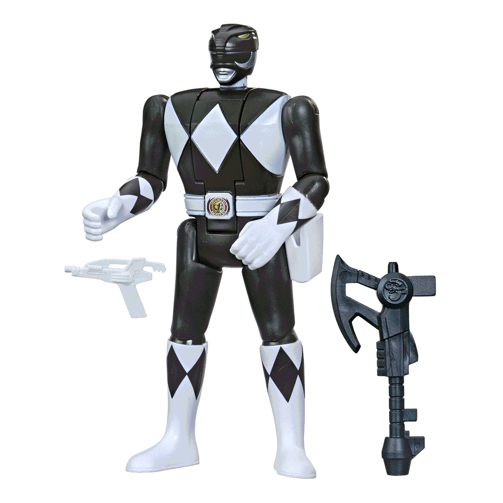Mighty Morphin Power Rangers - Retro-Morphin Power Rangers - Zack (Black Ranger) Action Figure (F1233)