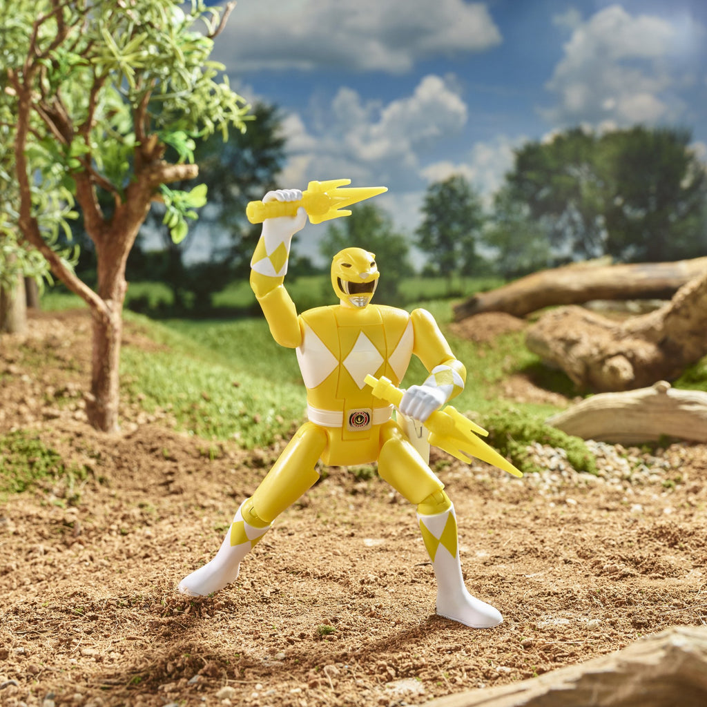 Mighty Morphin Power Rangers - Retro-Morphin Power Rangers - Yellow Ranger Trini Action Figure (F2036) LOW STOCK