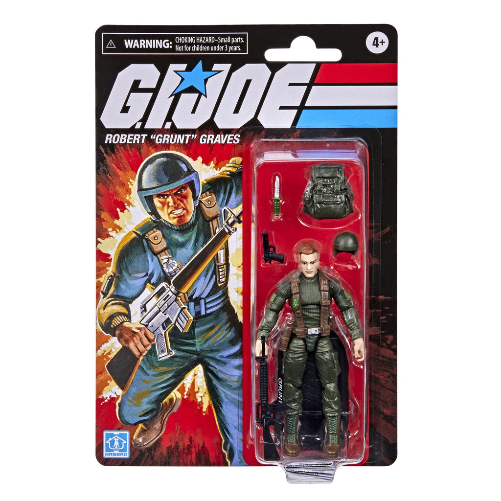 Hasbro - G.I. Joe: Retro Collection - Robert (Grunt) Graves 3.75-Inch Action Figure (F2727) LOW STOCK