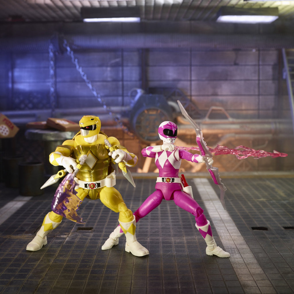 Power Rangers X Teenage Mutant Ninja Turtles Lightning Collection - Morphed Michelangelo and Morphed April O\'Neil (F2967) LAST ONE!