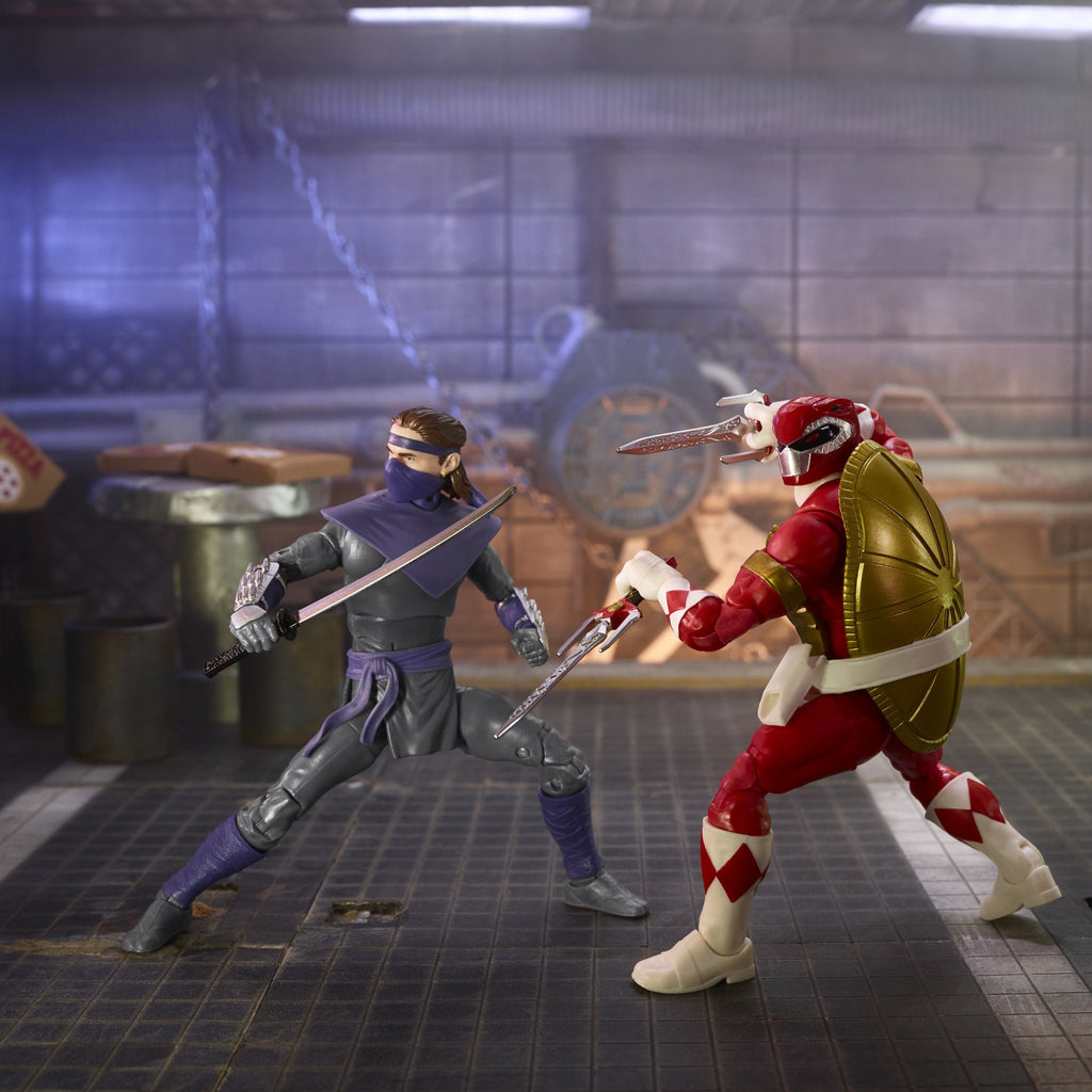 Power Rangers X Teenage Mutant Ninja Turtles: Lightning Collection - Morphed Raphael & Foot Soldier Tommy F2968 LOW STOCK