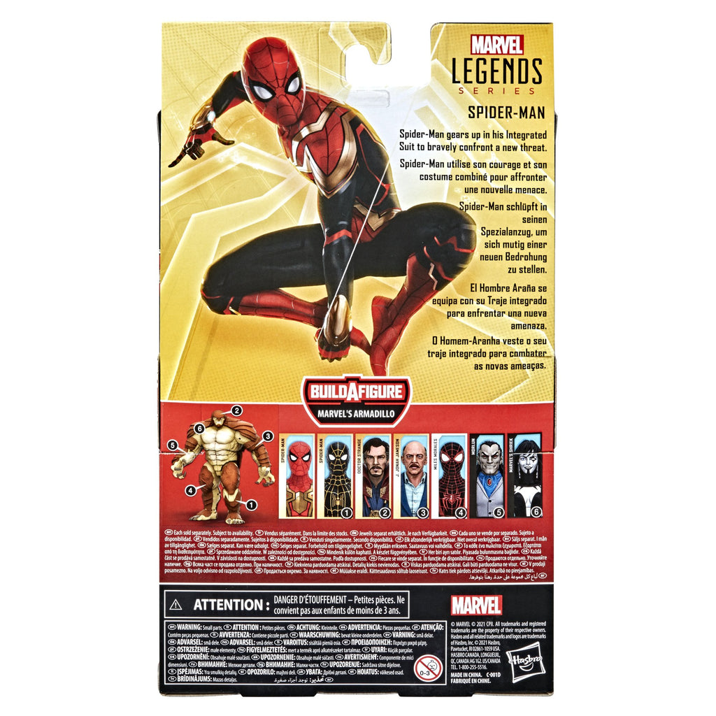 Marvel Legends - Spider-Man (Armadillo BAF) - Integrated Suit Spider-Man Action Figure (F3018)