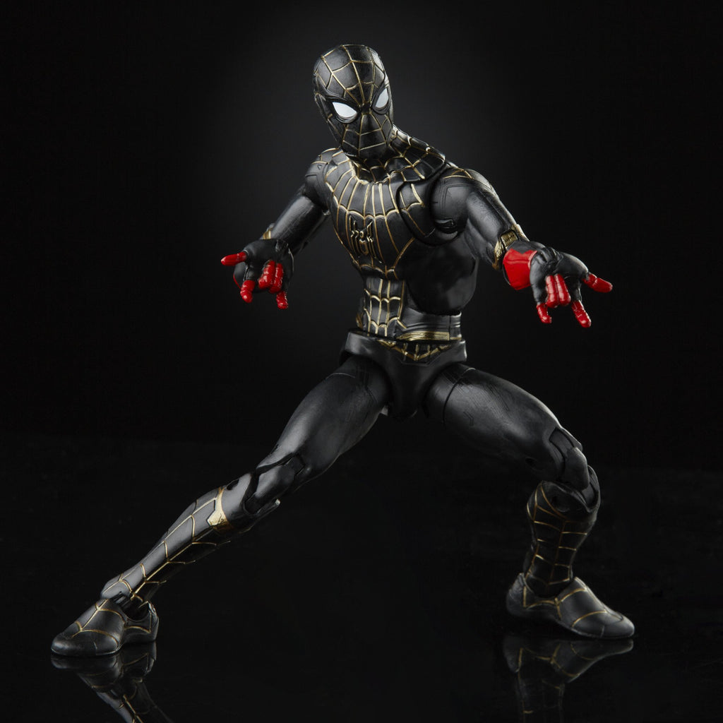 Marvel Legends - Spider-Man (Armadillo BAF) - Black & Gold Suit Spider-Man Action Figure (F3019)
