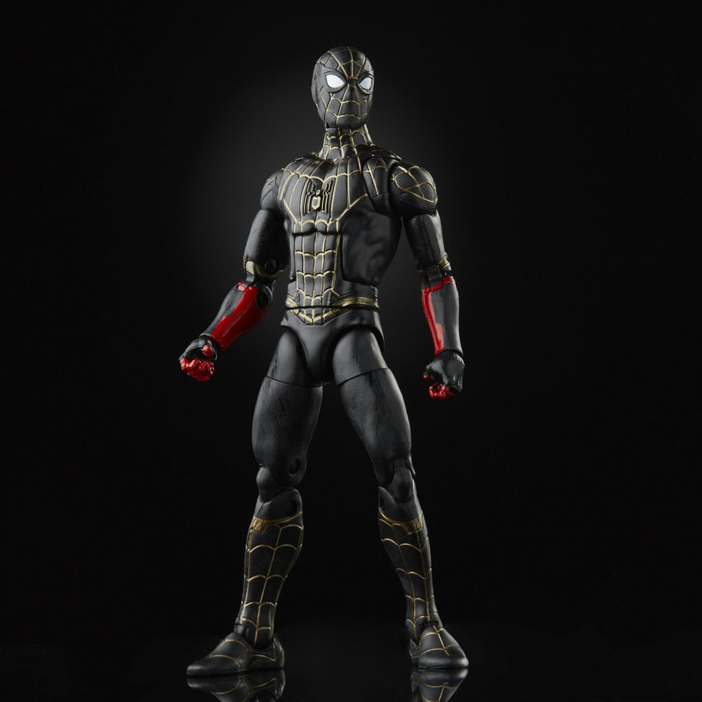 Marvel Legends - Spider-Man (Armadillo BAF) - Black & Gold Suit Spider-Man Action Figure (F3019)