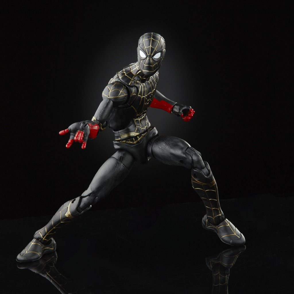 Marvel Legends - Spider-Man (Armadillo BAF) - Black & Gold Suit Spider-Man Action Figure (F3019)