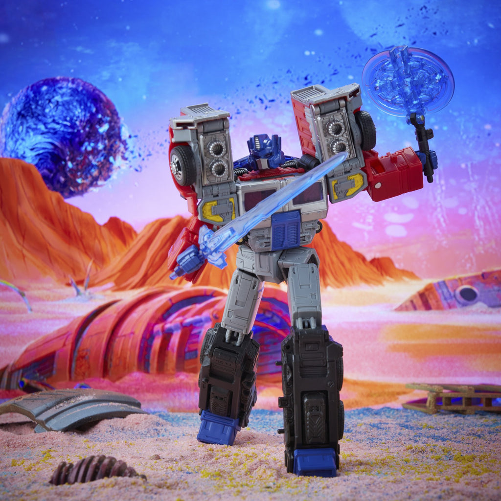 Transformers Generations Legacy - Leader G2 Universe Laser Optimus Prime Action Figure (F3061)