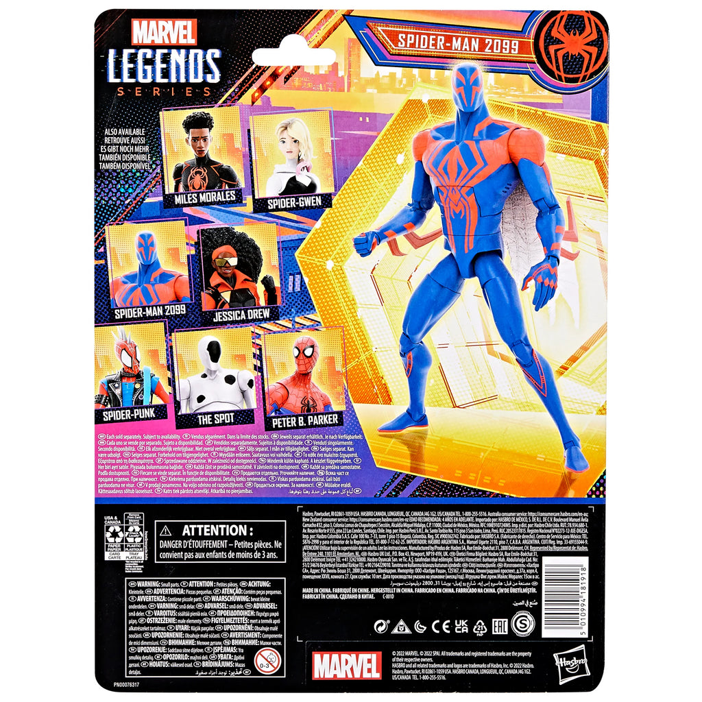 Marvel Legends - Spider-Man: Across the Spider-Verse (Part One) Spider-Man 2099 Action Figure F3849 LAST ONE!
