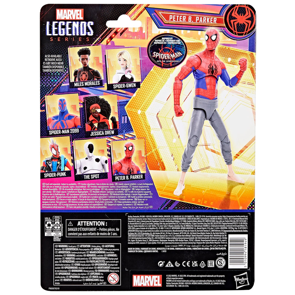 Marvel Legends - Spider-Man: Across the Spider-Verse (Part One) Peter B Parker Action Figure (F3852)