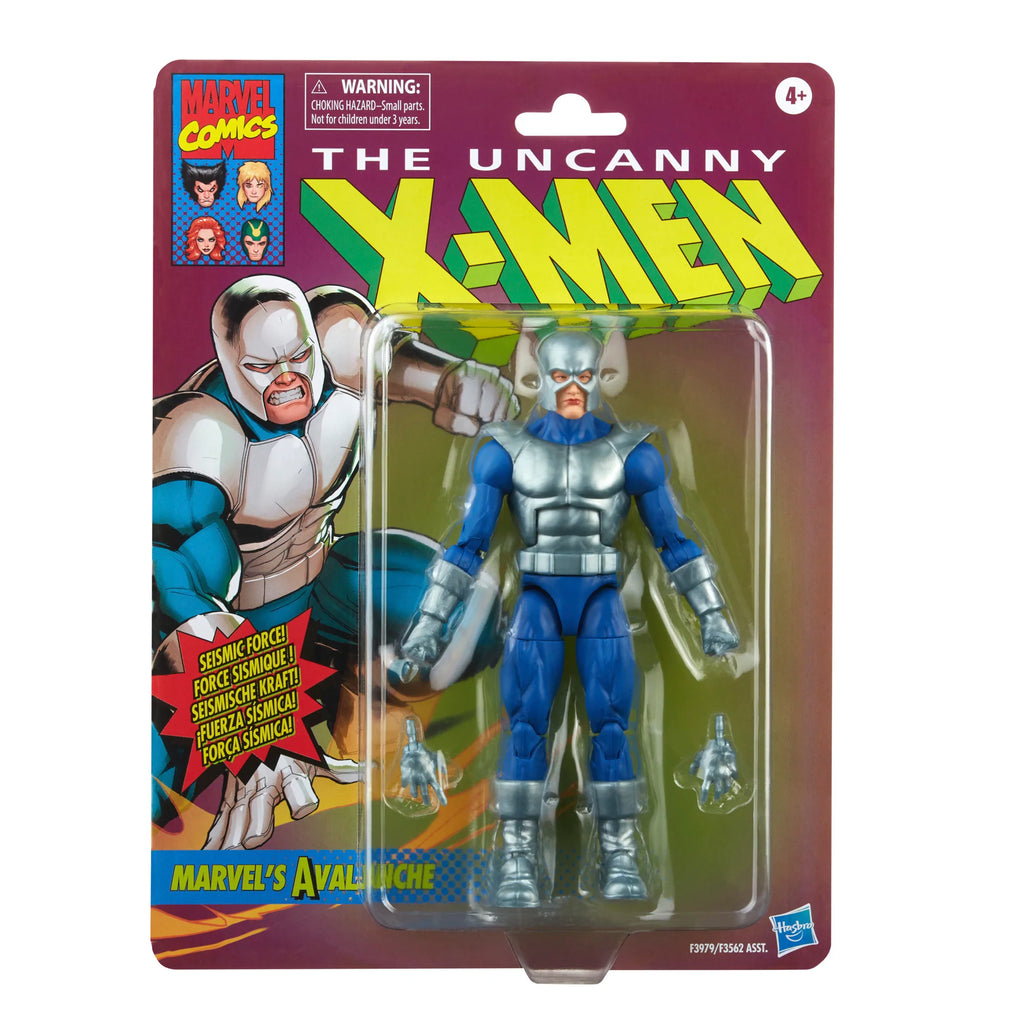 Marvel Legends Retro X-Men Series - Classic Marvel\'s Avalanche 6-Inch Action Figure (F3979) LOW STOCK
