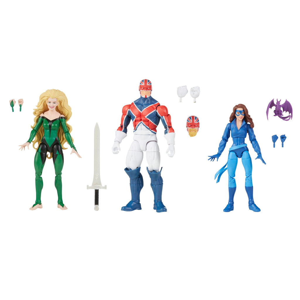 Marvel Legends - X-Men (Excalibur) Multipack: Meggan, Captain Britain, Shadowcat Action Figures F4736 LOW STOCK