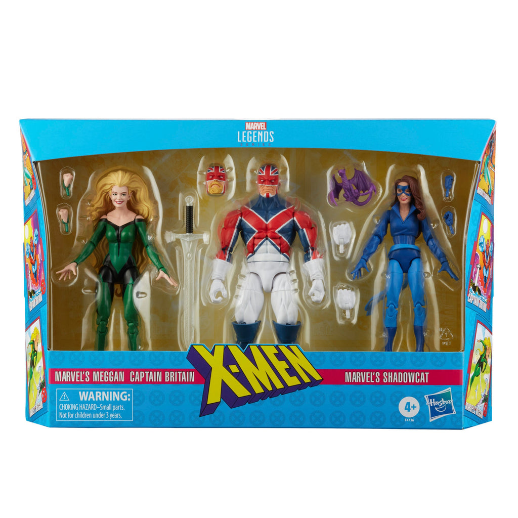 Marvel Legends - X-Men (Excalibur) Multipack: Meggan, Captain Britain, Shadowcat Action Figures F4736 LOW STOCK