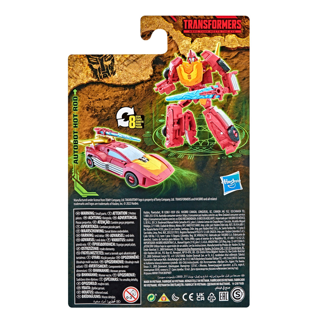 Transformers - War for Cybertron: Kingdom WFC-K43 Core Class Autobot Hot Rod (F5679) Action Figure