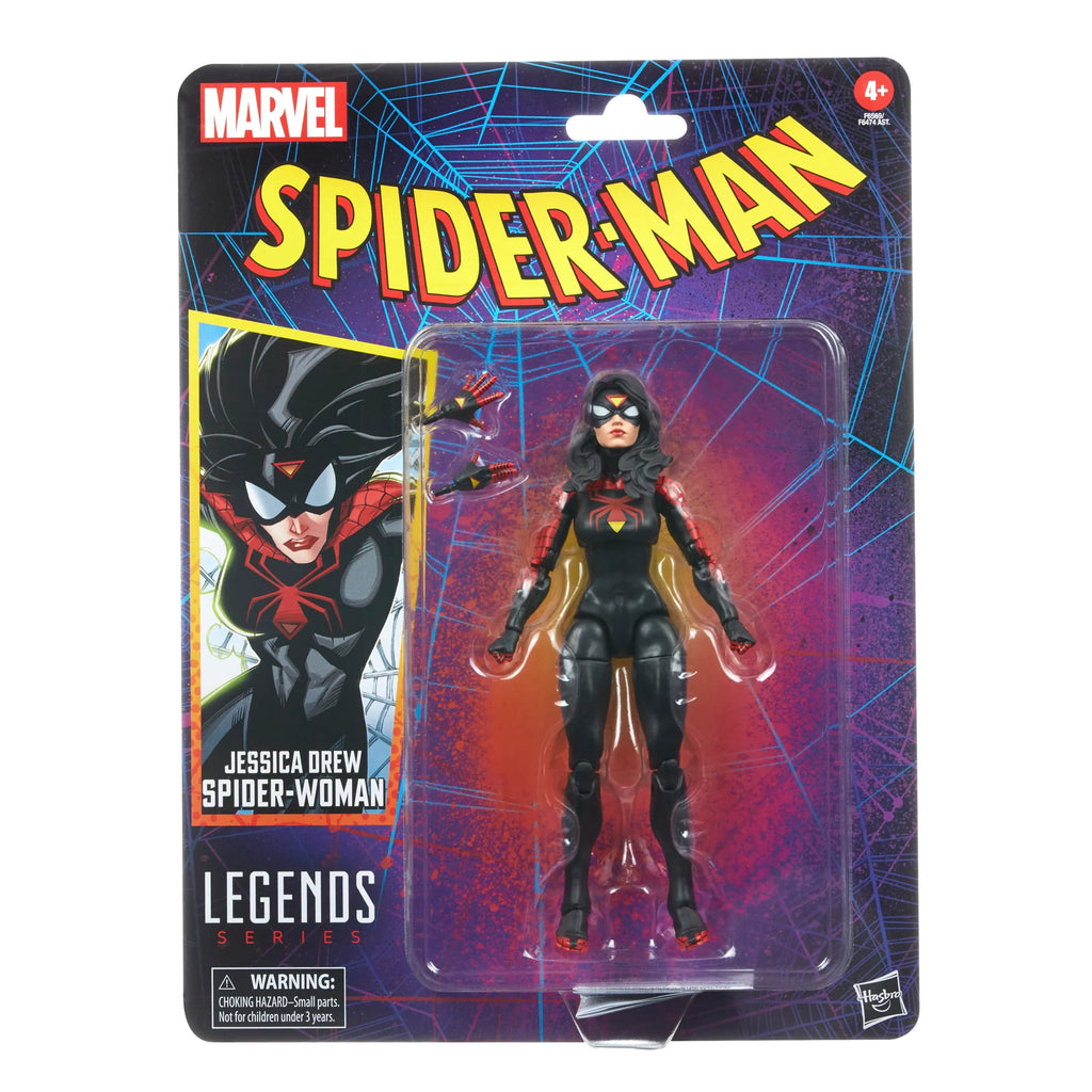 Marvel Legends Retro Collection - Spider-Man - Jessica Drew Spider-Woman Action Figure (F6569)
