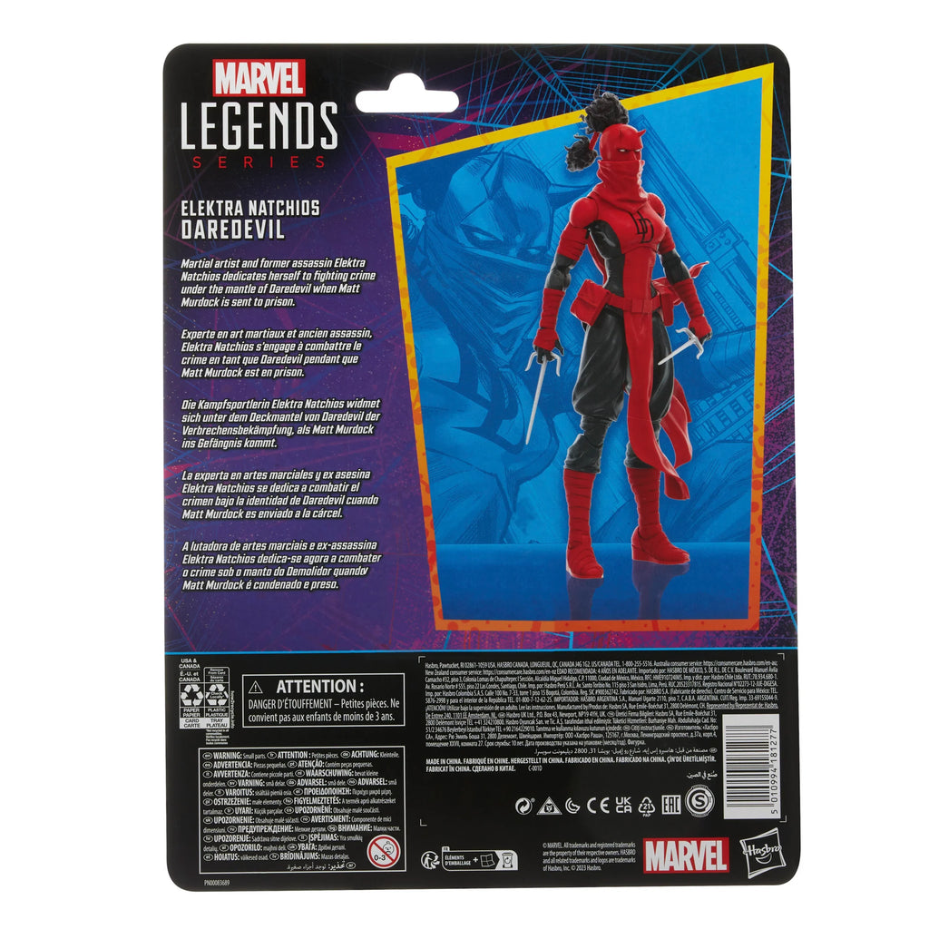Marvel Legends Retro Collection - Spider-Man - Elektra Natchios Daredevil Action Figure (F6572)