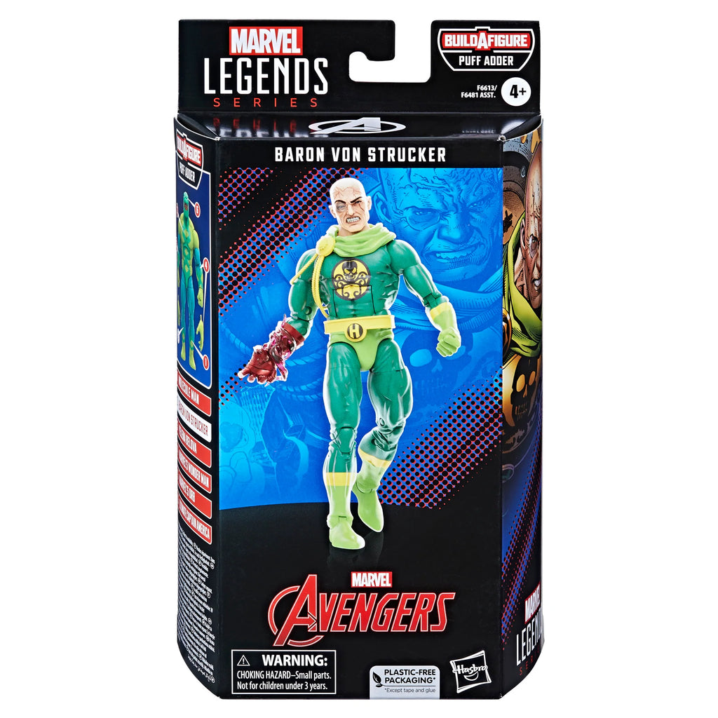 Marvel Legends Series - Avengers (Puff Adder BAF) Baron Von Strucker Figure Action Figure (F6613) LOW STOCK