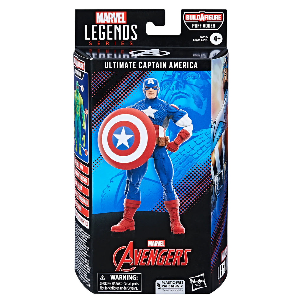 Marvel Legends Series - Avengers (Puff Adder BAF) Ultimate Captain America Action Figure (F6616) LAST ONE!