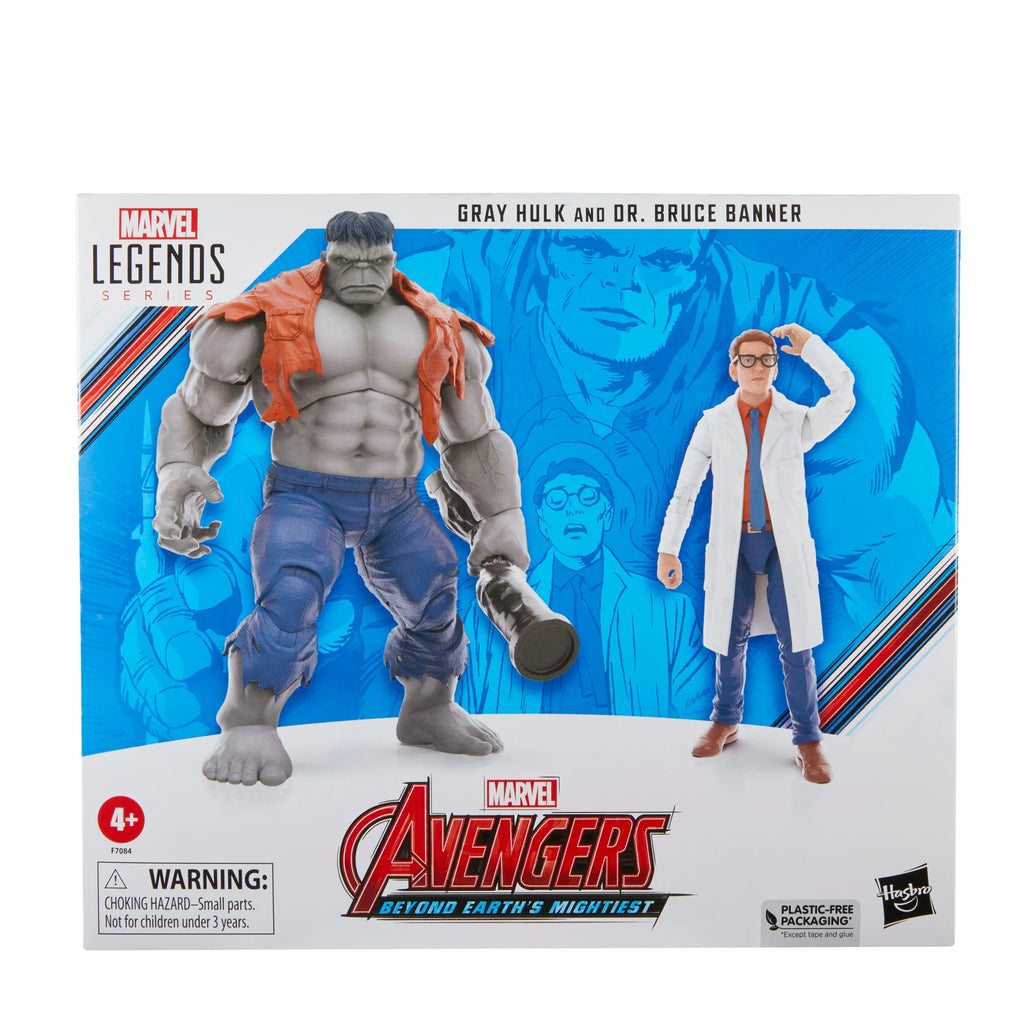 Marvel Legends Series - Avengers 60th Anniversary - Gray Hulk and Dr. Bruce Banner Action Figure (F7084) LAST ONE!
