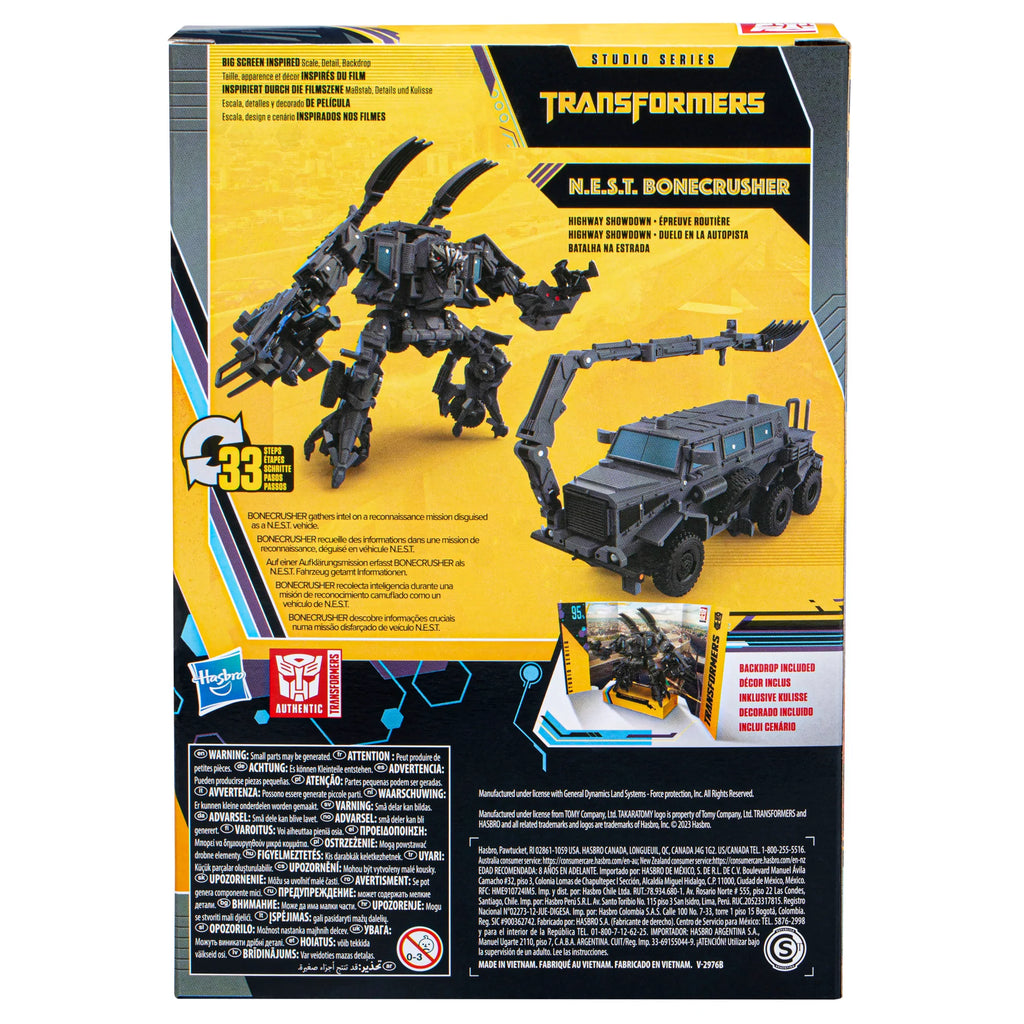 Transformers Studio Series #95-BB Buzzworthy Bumblebee: N.E.S.T. Bonecrusher Exclusive Figure F7116 LAST ONE!