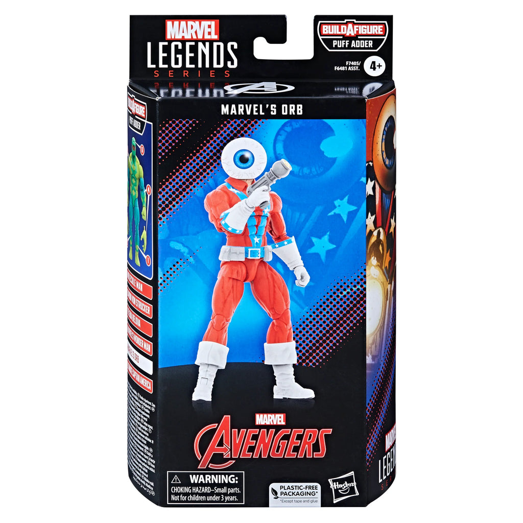 Marvel Legends Series - Avengers (Puff Adder BAF) Marvel\'s Orb (Classic Comic) Figure Action Figure (F7405) LOW STOCK