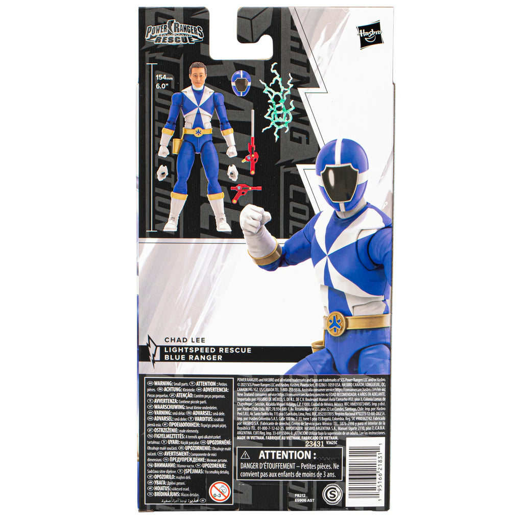 Power Rangers: Lightning Collection - Lightspeed Rescue Blue Ranger Action Figure (F8212)