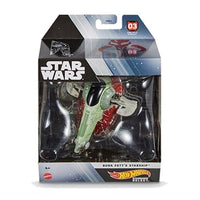 Hot Wheels Starships Select #03 Star Wars: Boba Fett\'s Starship (HHR17) 1:50 Scale Die-cast Vehicle LOW STOCK