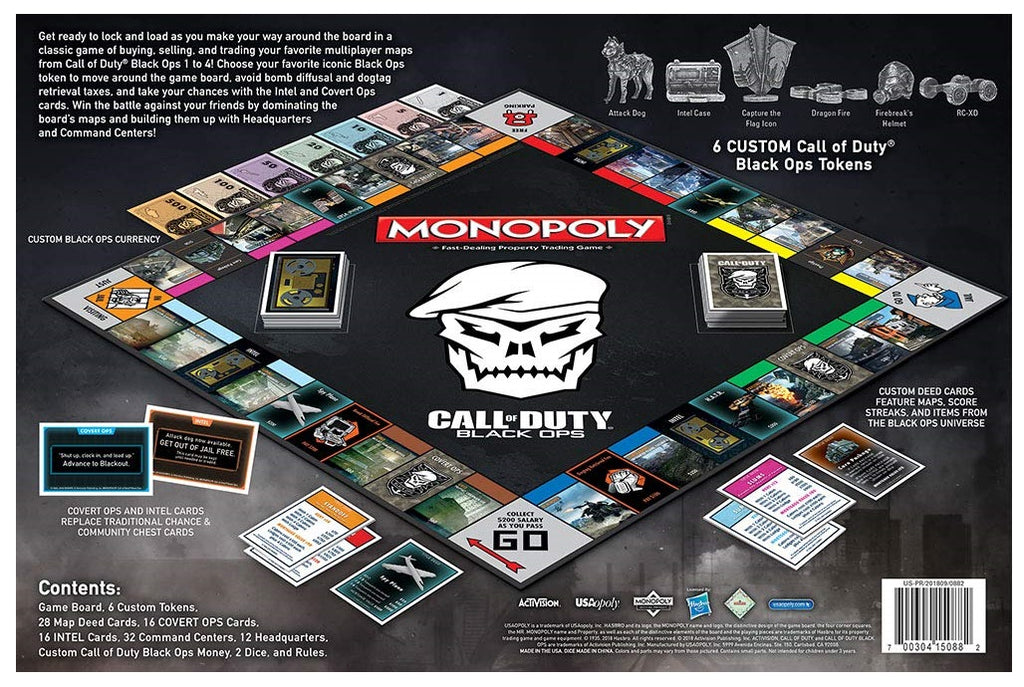 Hasbro Gaming - USAopoly - Monopoly: CoD Call of Duty Black Ops 4 Edition Board Game (15088) LAST ONE!