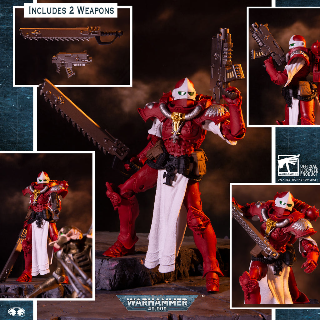 McFarlane Toys Warhammer 40,000 Adepta Sororitas Battle Sister Order of the Bloody Rose Figure 10922 LAST ONE!