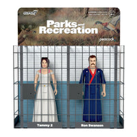 Super7 ReAction Figures: Parks and Recreation (Wave 2) Ron and Tammy #2 Wedding Night 2-Pack (82380)